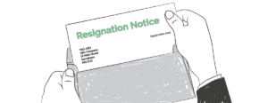 resignation notice graphic